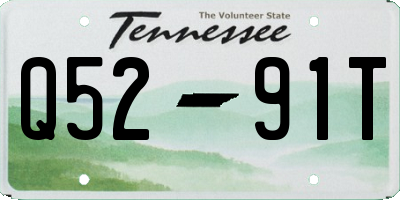TN license plate Q5291T