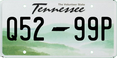 TN license plate Q5299P