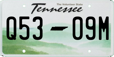 TN license plate Q5309M