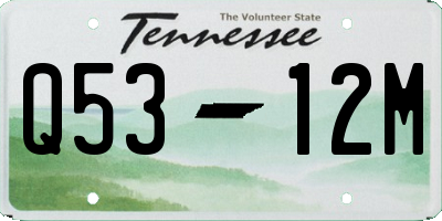 TN license plate Q5312M