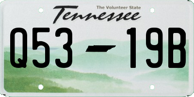 TN license plate Q5319B