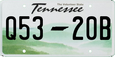 TN license plate Q5320B