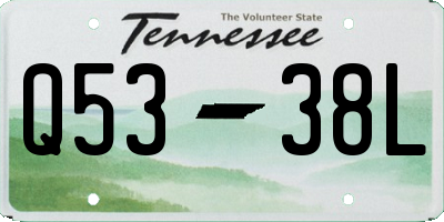 TN license plate Q5338L