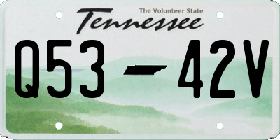 TN license plate Q5342V