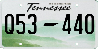 TN license plate Q5344O