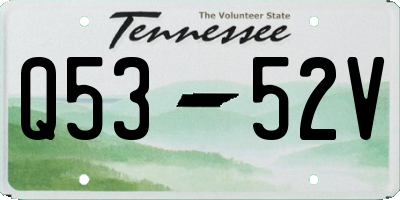 TN license plate Q5352V