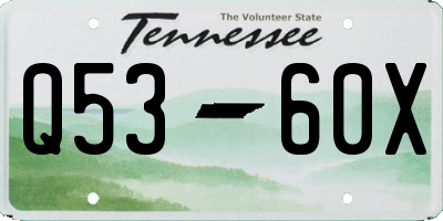 TN license plate Q5360X