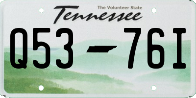 TN license plate Q5376I