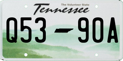 TN license plate Q5390A
