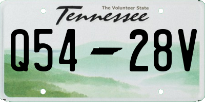TN license plate Q5428V