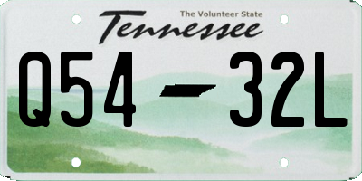 TN license plate Q5432L