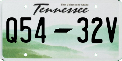 TN license plate Q5432V