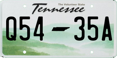 TN license plate Q5435A