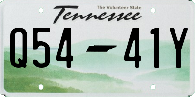 TN license plate Q5441Y
