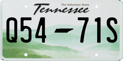 TN license plate Q5471S