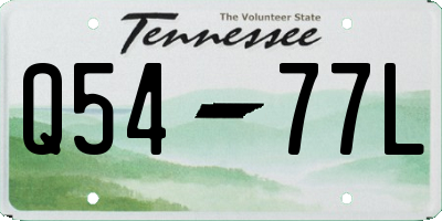 TN license plate Q5477L