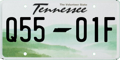 TN license plate Q5501F