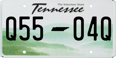 TN license plate Q5504Q