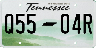 TN license plate Q5504R