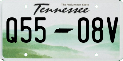TN license plate Q5508V