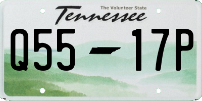 TN license plate Q5517P