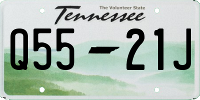 TN license plate Q5521J