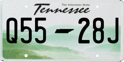 TN license plate Q5528J