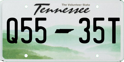 TN license plate Q5535T