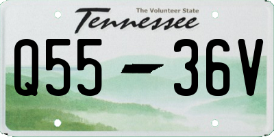 TN license plate Q5536V