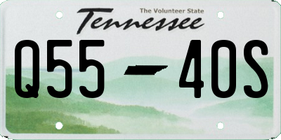 TN license plate Q5540S