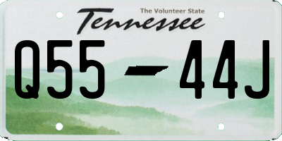 TN license plate Q5544J