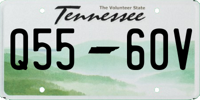 TN license plate Q5560V