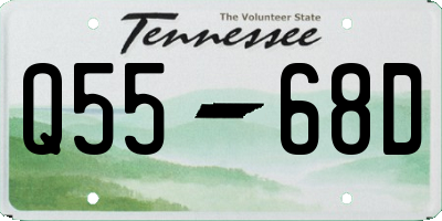 TN license plate Q5568D