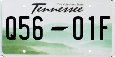 TN license plate Q5601F