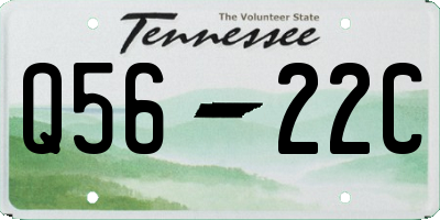 TN license plate Q5622C