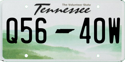 TN license plate Q5640W