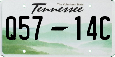 TN license plate Q5714C