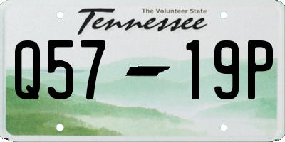 TN license plate Q5719P