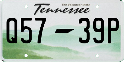 TN license plate Q5739P