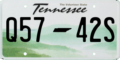 TN license plate Q5742S