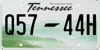 TN license plate Q5744H