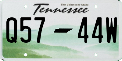 TN license plate Q5744W