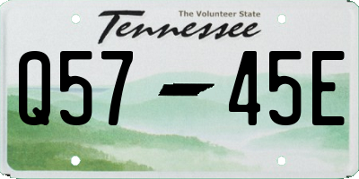 TN license plate Q5745E