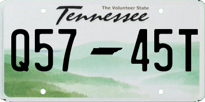 TN license plate Q5745T
