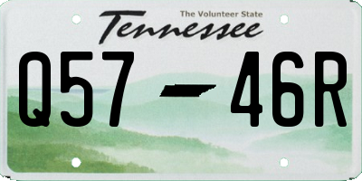 TN license plate Q5746R
