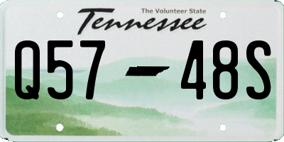 TN license plate Q5748S