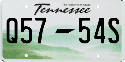 TN license plate Q5754S