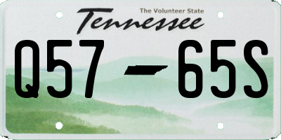 TN license plate Q5765S