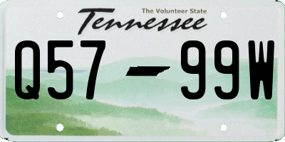 TN license plate Q5799W