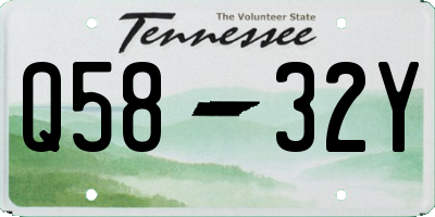 TN license plate Q5832Y